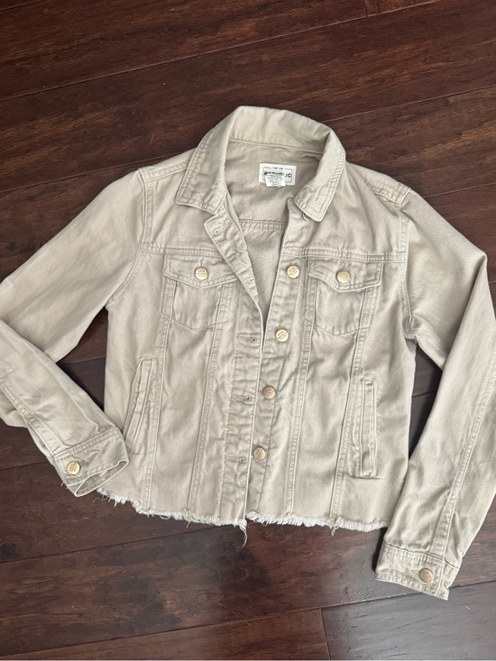For The Republic Jackets & Blazers - Cute 😍 Frayed Hem Denim Jacket